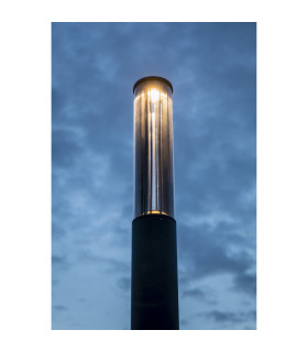 Screen LED Outdoor Bollard 310Cm Dark Grey Pole Lamp 4000K 180º IP65