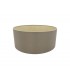 Round Cylinder, 500 x 200mm Dual Faux Silk Fabric Shade, Taupe, Halo Gold - 1