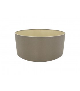 Round Cylinder, 500 x 200mm Dual Faux Silk Fabric Shade, Taupe, Halo Gold - 1