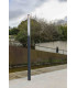 Screen LED Outdoor Bollard 370Cm Dark Grey Pole Lamp 2700K 180º Dali Dimmable IP65