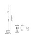 Clap 126Cm LED Outdoor Display Light Black IP65 3000K