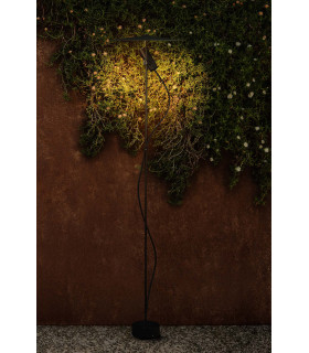 Clap 126Cm LED Outdoor Display Light Black, Black Shade IP65 3000K with Screen