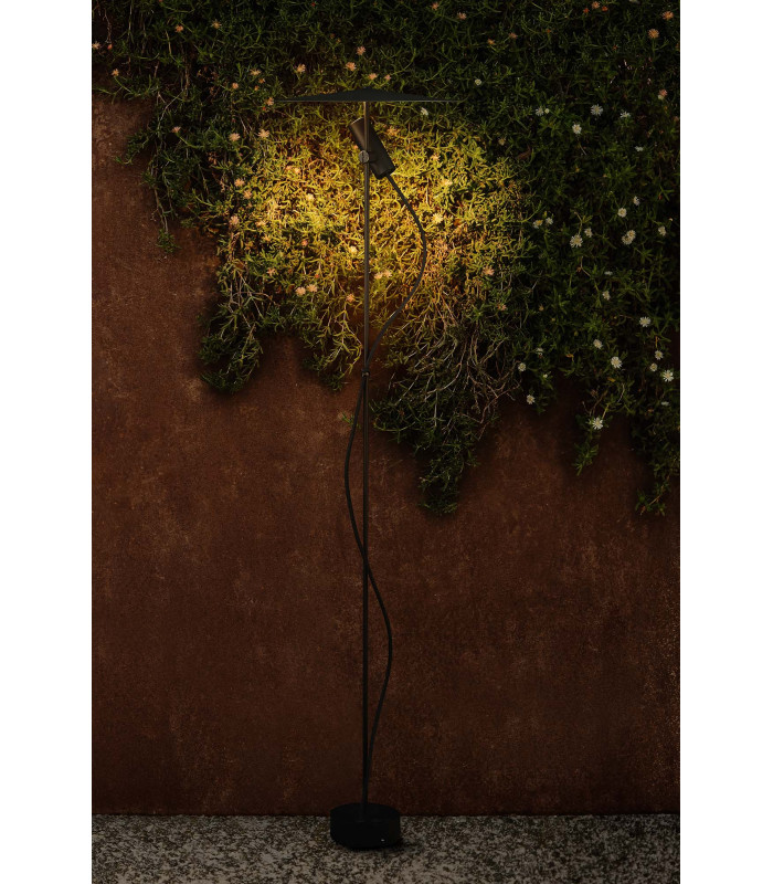 Clap 126Cm LED Outdoor Display Light Black, Black Shade IP65 3000K with Screen