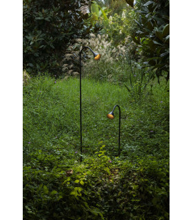 Lily 65Cm LED Outdoor Spike Black IP65 2700K