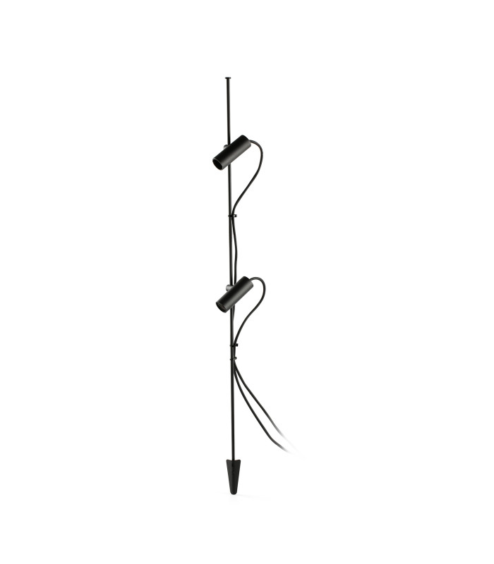 Clap Twin LED Outdoor Spike Black IP65 3000K