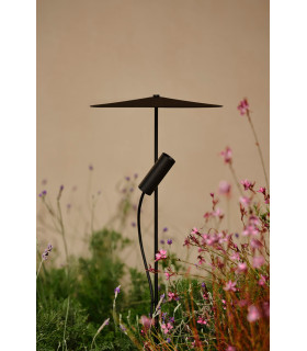 Clap LED Outdoor Spike Black IP65 3000K with Screen