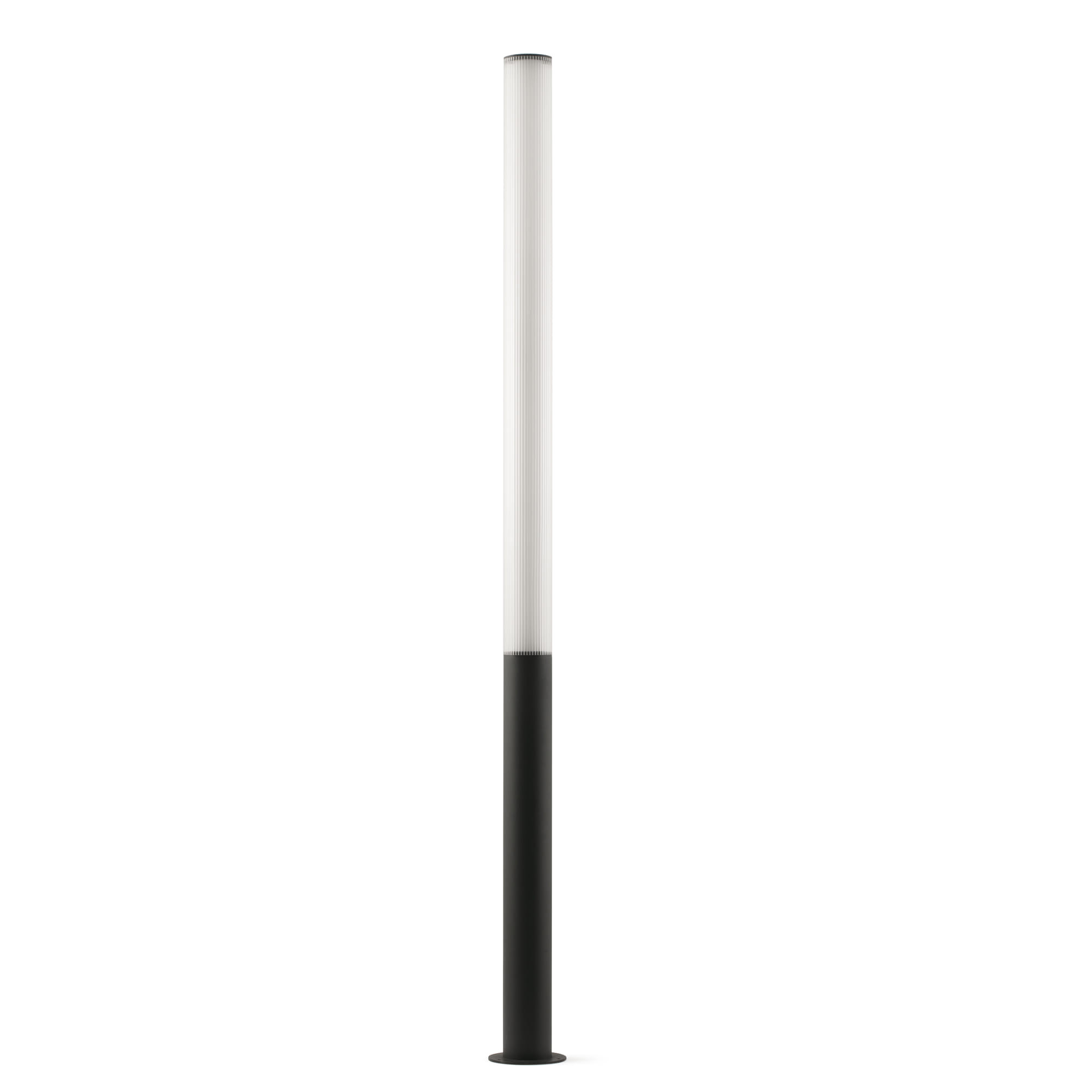 Tura 200cm LED Outdoor Bollard Dark Grey IP65 3000K