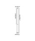 Tura 200Cm LED Outdoor Bollard Dark Grey IP65 3000K