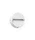 Dune Round LED Outdoor Flush Wall Lamp Matt White IP65 CCT 2200-4000K