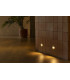 Dune Round LED Outdoor Flush Wall Lamp Matt White IP65 CCT 2200-4000K