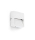 Dune Square LED Outdoor Flush Wall Lamp Matt White IP65 CCT 2200-4000K