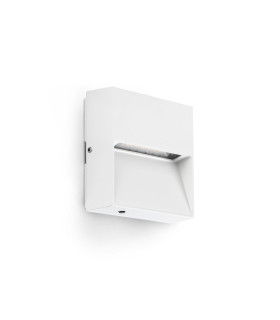 Dune Square LED Outdoor Flush Wall Lamp Matt White IP65 CCT 2200-4000K