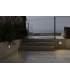 Dune Square LED Outdoor Flush Wall Lamp Matt White IP65 CCT 2200-4000K