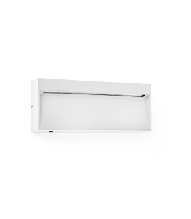 Dune Rectangle LED Outdoor Flush Wall Lamp Matt White IP65 CCT 2200-4000K