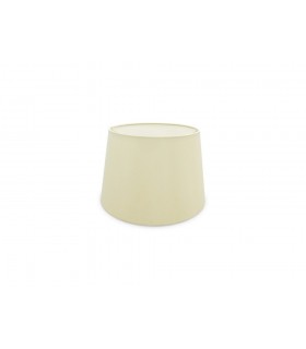 Dual Mount Round Empire, 240, 300 x 200mm Faux Silk Fabric Shade, Ivory Pearl, White Laminate - 1