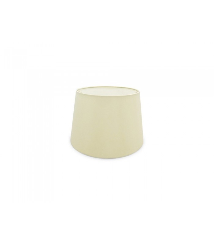 Dual Mount Round Empire, 240, 300 x 200mm Faux Silk Fabric Shade, Ivory Pearl, White Laminate - 1