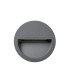 Poma LED Outdoor Recessed Wall Lamp Dark Grey IP65 CCT 2200-4000K