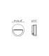 Poma LED Outdoor Recessed Wall Lamp Dark Grey IP65 CCT 2200-4000K