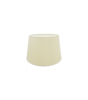 Dual Mount Round Empire, 280, 350 x 220mm Faux Silk Fabric Shade, Ivory Pearl, White Laminate - 1