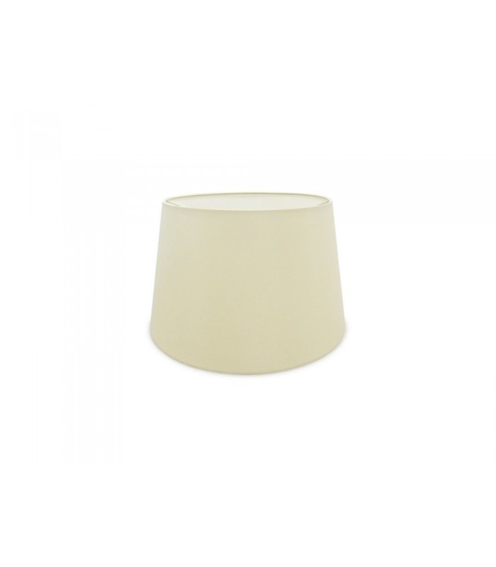 Dual Mount Round Empire, 280, 350 x 220mm Faux Silk Fabric Shade, Ivory Pearl, White Laminate - 1