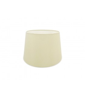 Dual Mount Round Empire, 320, 400 x 260mm Faux Silk Fabric Shade, Ivory Pearl, White Laminate - 1