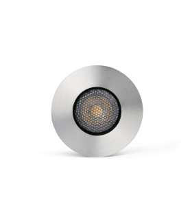 Grund Outdoor Recessed Ground Light Satin Aluminium GU10 IP67