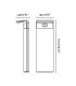 Luma LED Outdoor Bollard Dark Grey IP65 3000K