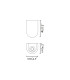 Iglu LED Outdoor Pedestal Light Grey IP65 3000K