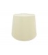 Dual Mount Round Empire, 350, 450 x 280mm Faux Silk Fabric Shade, Ivory Pearl, White Laminate - 1
