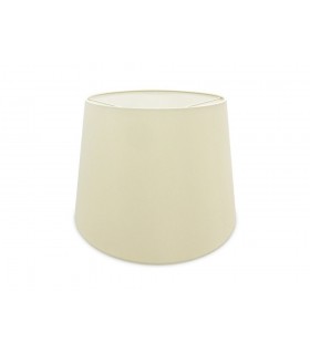 Dual Mount Round Empire, 350, 450 x 280mm Faux Silk Fabric Shade, Ivory Pearl, White Laminate - 1
