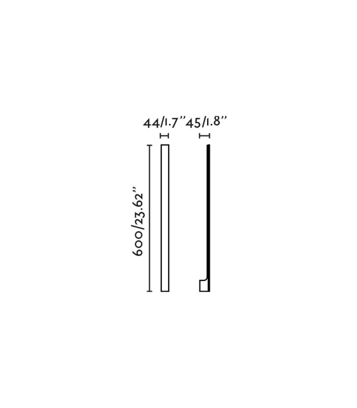 Lime 60Cm LED Outdoor Modern Wall Lamp Black IP65 2700/ 3000/ 4000K
