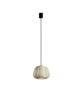 Narita Outdoor Pendant Ceiling Light Beige E27 IP65