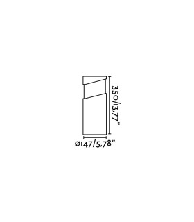 Block Outdoor Pedestal Light Sand E27 IP65