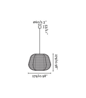 Narita Outdoor Pendant Ceiling Light Black E27 IP65