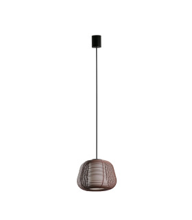 Narita Outdoor Pendant Ceiling Light Rust Brown E27 IP65