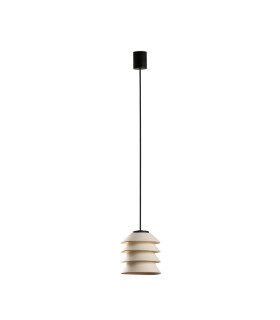 Toba Outdoor Pendant Ceiling Light Beige E27 IP65
