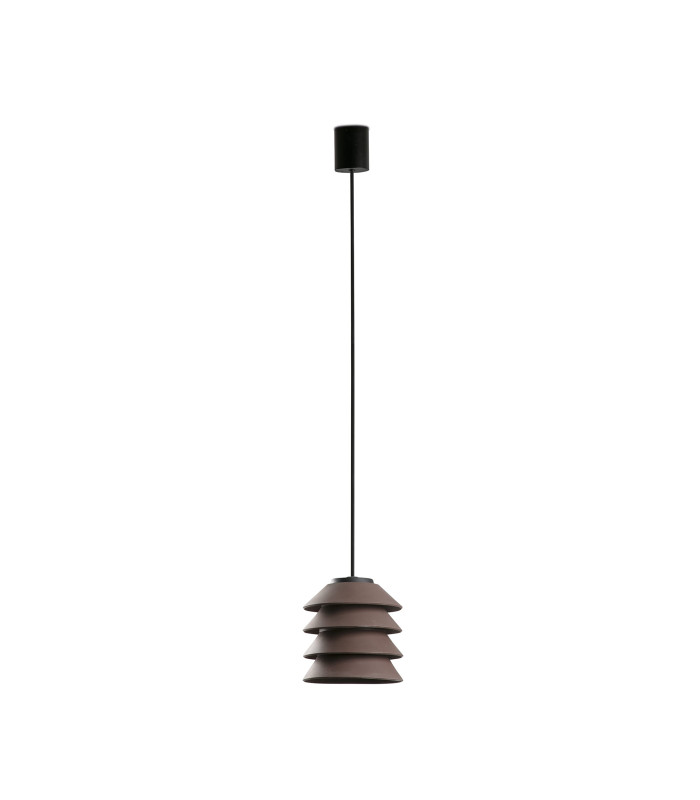 Toba Outdoor Pendant Ceiling Light Brown E27 IP65