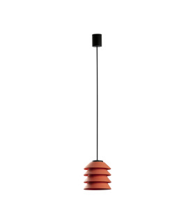 Toba Outdoor Pendant Ceiling Light Orange E27 IP65