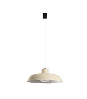 Saga Outdoor Pendant Ceiling Light Beige E27 IP65