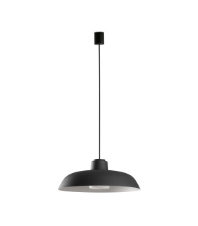 Saga Outdoor Pendant Ceiling Light Black E27 IP65