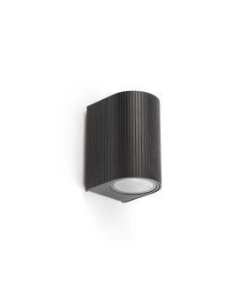 Estela Outdoor Wall Down Lamp Black GU10 IP65