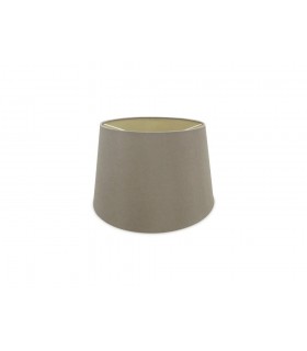 Dual Mount Round Empire, 280, 350 x 220mm Dual Faux Silk Fabric Shade, Taupe, Halo Gold - 1