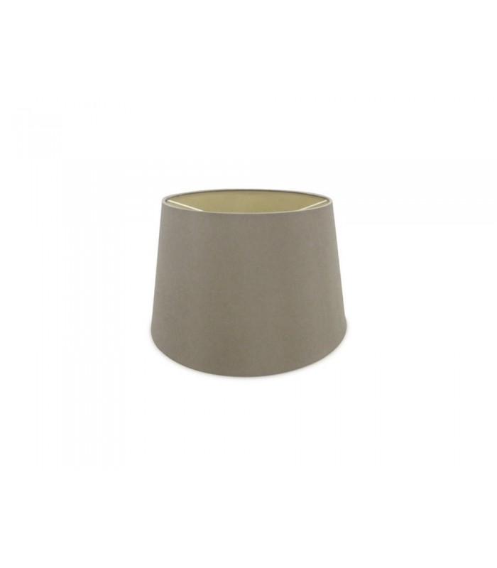 Dual Mount Round Empire, 280, 350 x 220mm Dual Faux Silk Fabric Shade, Taupe, Halo Gold - 1