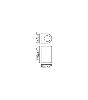 Estela Outdoor Wall Down Lamp White GU10 IP65