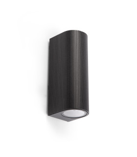 Estela Outdoor Up Down Wall Lamp Black GU10 IP65