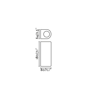 Estela Outdoor Up Down Wall Lamp Black GU10 IP65