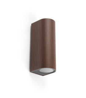 Estela Outdoor Up Down Wall Lamp Rust Brown GU10 IP65