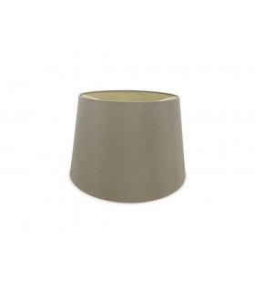 Dual Mount Round Empire, 320, 400 x 260mm Dual Faux Silk Fabric Shade, Taupe, Halo Gold - 1