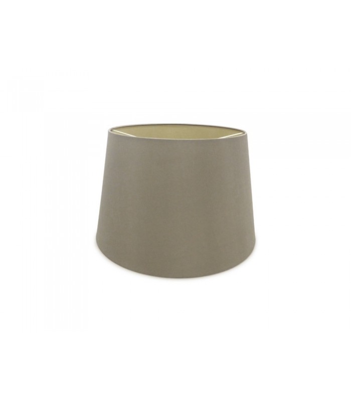 Dual Mount Round Empire, 320, 400 x 260mm Dual Faux Silk Fabric Shade, Taupe, Halo Gold - 1