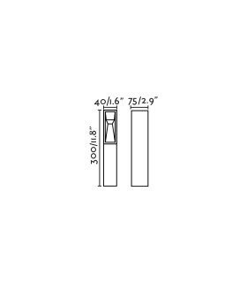 Til LED Outdoor Bollard Rust Brown IP65 2700K No Driver